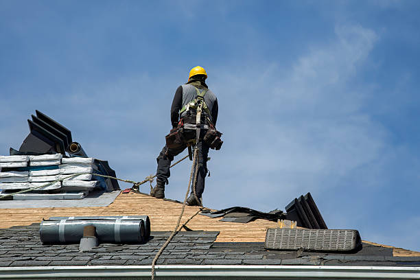 Professional Roofing technician working in Pine Island, TX